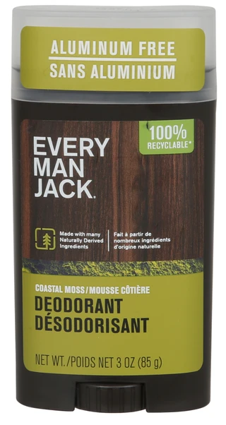 Thumbnail 1: EVERY MAN JACK 3 oz Coastal Moss Deodorant 
