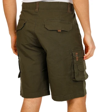 Thumbnail 2: Bass Creek Men's Solid Cargo Shorts  