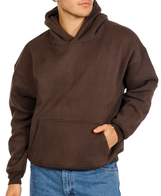 Thumbnail 1: BROOKLYN CLOTH Men's Originals Soft Fleece Boxy Hoodie 