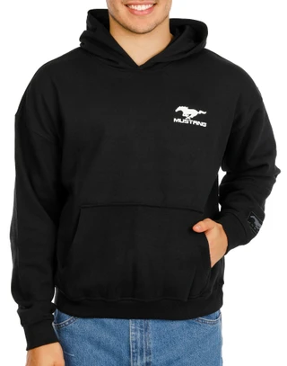 Thumbnail 2: Ford Men's United We 'Stang Kangaroo Pocket Hooded Sweatshirt 