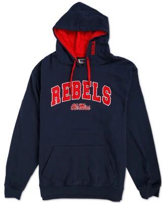 Thumbnail 1: Stadium Athletics Men's Ole Miss Rebels Kangaroo Pocket Hooded Sweatshirt 