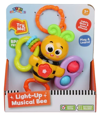 Thumbnail 1: Brooklyn Lollipop Light-Up Musical Bee Teether Toy 