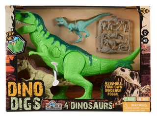 Thumbnail 1: Brooklyn Lollipop 4 Pc Lights & Sounds Dino w/ Buildable Dino Fossil Kit 