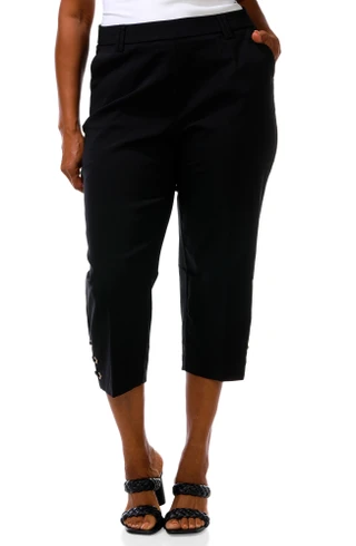 Thumbnail 3: Zac & Rachel Women's Plus Slim Crop Pants 