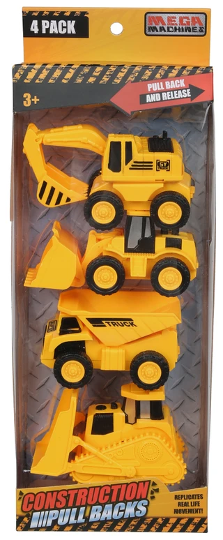 Thumbnail 1: Brooklyn Lollipop 4 Pk Construction Pullback Toys 