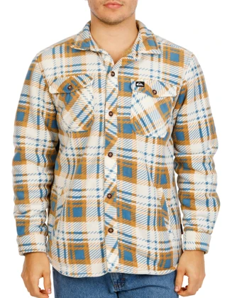 Thumbnail 1: Quiksilver Men's Sherpa Lined Button Down Jacket 
