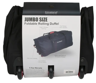 Thumbnail 2: Traveland 32 in Foldable Rolling Duffel  