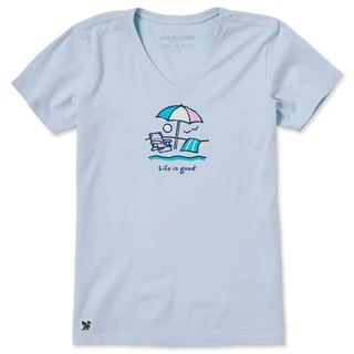 Thumbnail 1: Life is Good Women's Short Sleeve V-Neck Graphic Tee 