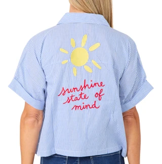 Thumbnail 2: Philosophy Women's Short Sleeve Button-Front Shirt 