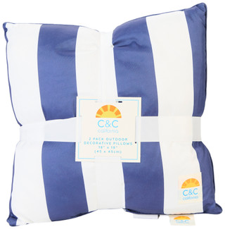 Thumbnail 1: C&C California Set of 2 18 x 18 Outdoor Decorative Pillows 