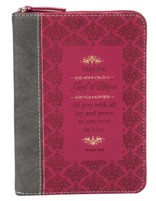 Thumbnail 1: NICOLE BRAYDEN Zippered Romans 15:13 Journal 