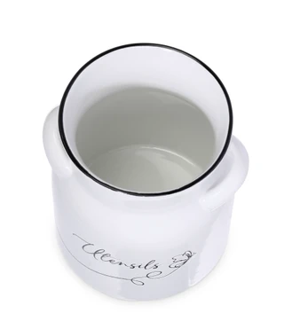Thumbnail 3: 10 Strawberry Street Butterfly Milk Can Utensil Crock 