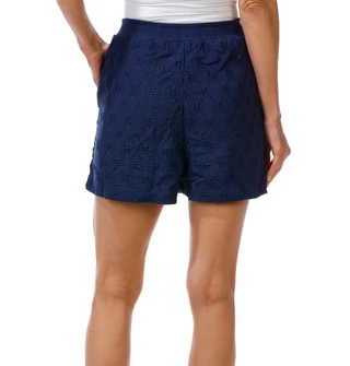 Thumbnail 3: CITY BLUES Women's Drawstring Pull-on Eyelet Shorts   