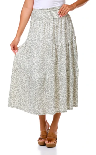 Thumbnail 1: Derek Heart Juniors' Tiered Maxi Skirt 