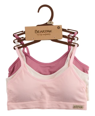 Thumbnail 1: BEARPAW Girls' 3-Pack Seamless Bralettes 