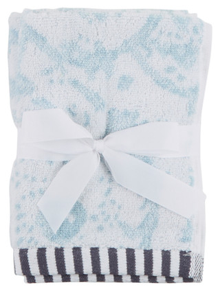 Thumbnail 2: SHABBY CHIC 2 Pk Terry Cotton Washcloths 