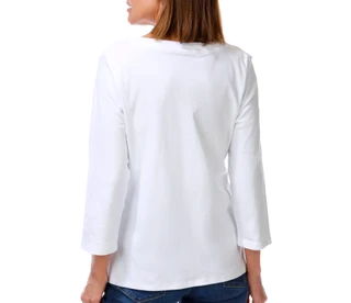 Thumbnail 2: Coral Bay Women's V-Neck 3/4 Sleeve Shirt 