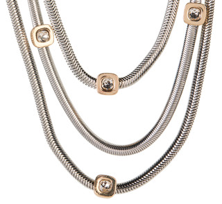 Thumbnail 3: Nicole Miller 3-Row Necklace 