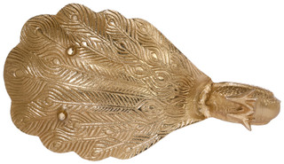 Thumbnail 4: THREE HANDS CORP. Peacock Decorative Platter 