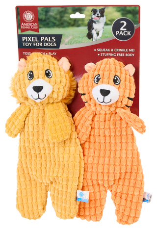 Thumbnail 1: AKC 2-Pack Pixel Pals Dog Toys 