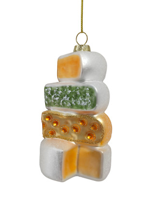 Thumbnail 1: Magical Season Glass Stack of Cheese Ornament 
