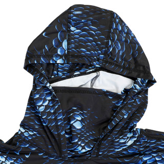 Thumbnail 7: REEL LEGENDS Men's Long Sleeve Printed Gaiter Hoodie 