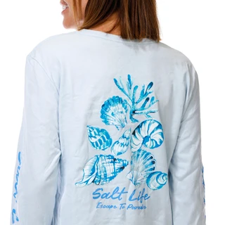 Thumbnail 3: Salt Life Women's Long Sleeve By the Seashore Tee 