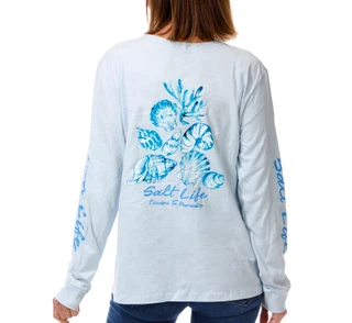 Thumbnail 1: Salt Life Women's Long Sleeve By the Seashore Tee 