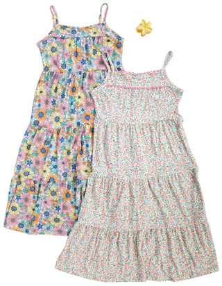Thumbnail 1: B TWEEN Big Girl's 2 Pk Floral Knit Maxi Dress 