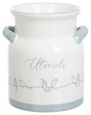 Thumbnail 1: 10 Strawberry Street Birds Utensil Crock 
