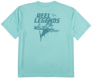 Thumbnail 3: REEL LEGENDS Big Men's Short Sleeve Driftline Marlin Catch Shirt  