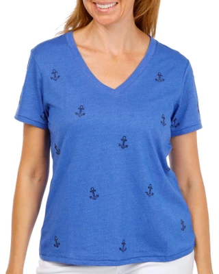 Thumbnail 1: Wild Fox Women's Avery V-Neck Tee 