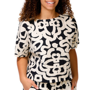 Thumbnail 2: Adrianna Papell Women's Crinkle Woven 2-Piece Pant Set 