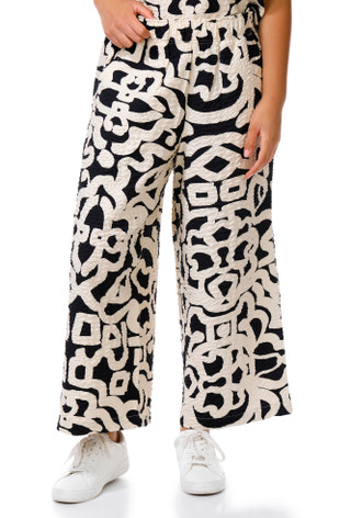 Thumbnail 3: Adrianna Papell Women's Crinkle Woven 2-Piece Pant Set 