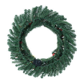 Thumbnail 3: Magical Season 32" Christmas Wreath with Colored Ball 