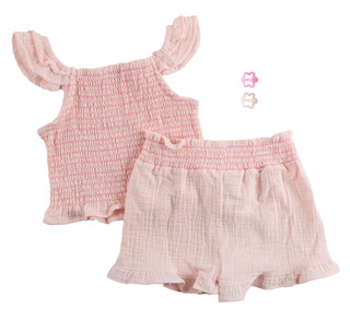 Thumbnail 2: B TWEEN Girls' 2-Piece Crinkle Gauze Tank Short Set 