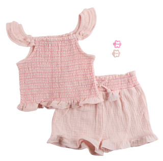 Thumbnail 1: B TWEEN Girls' 2-Piece Crinkle Gauze Tank Short Set 