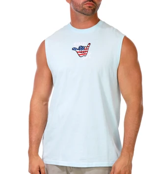 Thumbnail 1: Hurley Men's Shaka Graphic Muscle Tank 