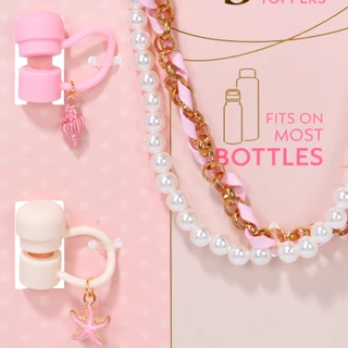Thumbnail 3: Hydragear Pearl Bottle Strap and Straw Topper Set 
