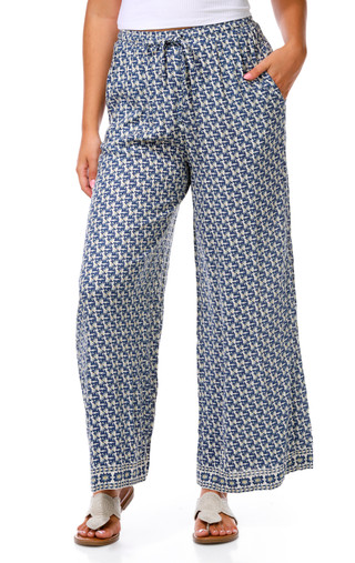 Thumbnail 1: MAX STUDIO Women's Textured Crepe Wide Leg Pants 