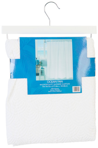 Thumbnail 2: Caribbean Joe Microsculpt Shower Curtain 
