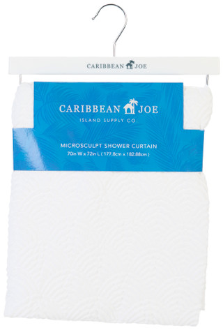 Thumbnail 1: Caribbean Joe Microsculpt Shower Curtain 