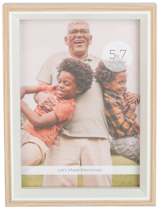 Thumbnail 1: ENCHANTE 5x7 Wood Photo Frame 