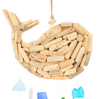 Thumbnail 2: JD YEATTS Whale-Shaped Wind Chime 
