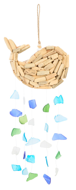 Thumbnail 1: JD YEATTS Whale-Shaped Wind Chime 