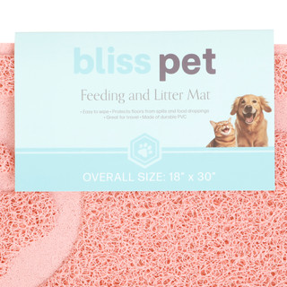 Thumbnail 2: Bliss Half Moon Pet Bowl Mat 