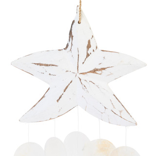 Thumbnail 2: JD YEATTS Carved Starfish Wind Chime 