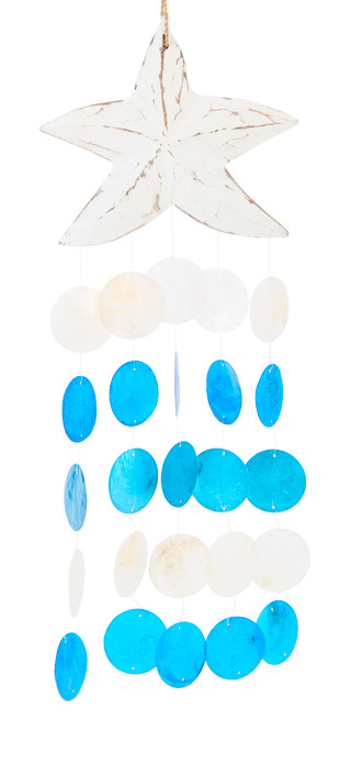 Thumbnail 3: JD YEATTS Carved Starfish Wind Chime 