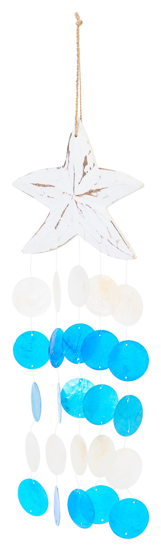 Thumbnail 1: JD YEATTS Carved Starfish Wind Chime 