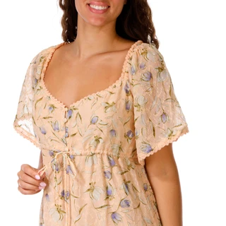 Thumbnail 3: BY TOGETHER Juniors Short Sleeve Woven Maxi Dress 